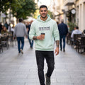 Ανδρικό Φούτερ με Κουκούλα "New Mind" σε χρώμα Μέντα