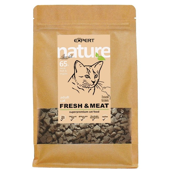 Nature Hairball & Indoor Cat Food- Κροκέτα Γάτας Μοσχαράκι Με Τόνο 1500gr