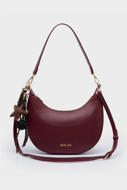 Nolah Τσάντα Fabela Burgundy Light Gold