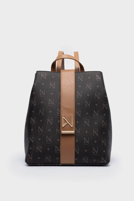 Nolah Τσάντα HERON Brown Light Gold