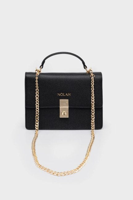 Nolah Τσάντα Sevile Black Light Gold