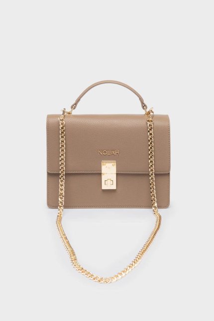 Nolah Τσάντα Sevile Taupe Light Gold