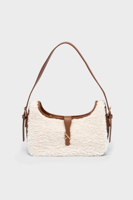 Nolah Τσάντα Sheepy Offwhite Brown