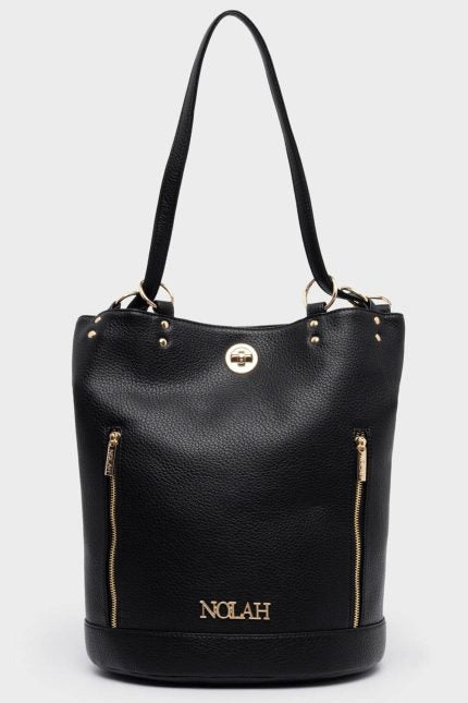 Nolah Τσάντα TEO Black Light Gold