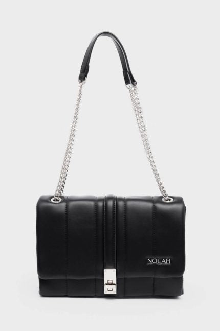 Nolah τσάντα Thomai Black Silver