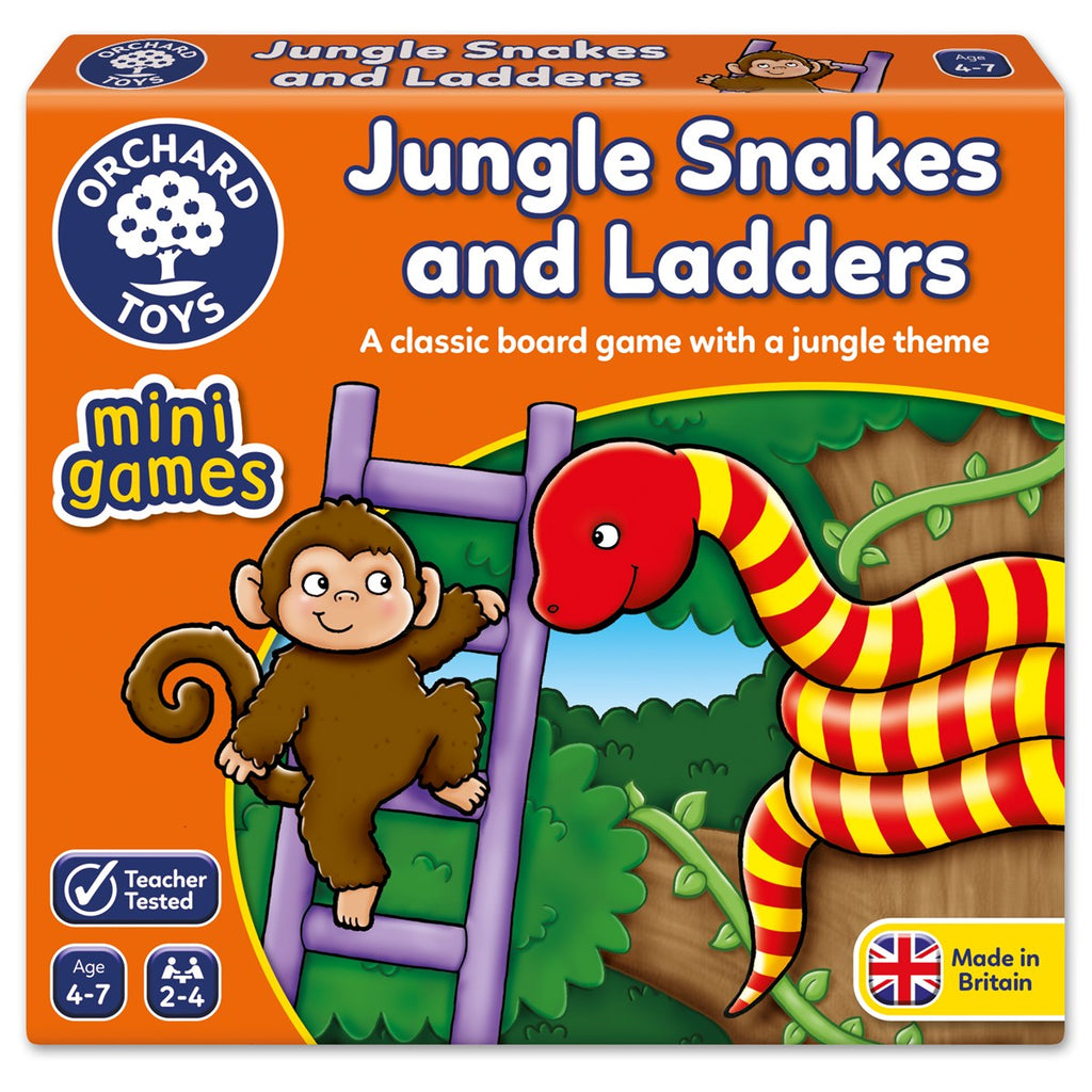 Orchard Toys Jungle Snakes &amp; Ladders Mini Game ORCH352