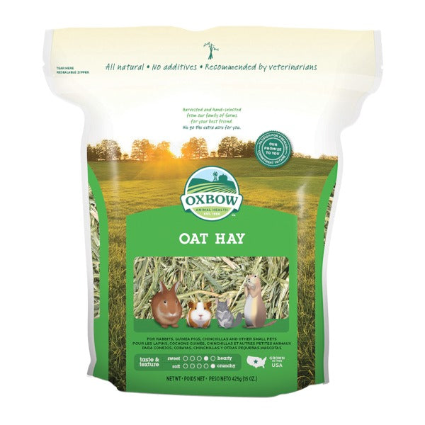 Oxbow Oat Hay - Χόρτο Μικρών Ζώων 425gr + Δώρο Λιχουδιά - Παιχνίδι