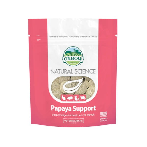 Oxbow Papaya Support - Συπλήρωμα Διατροφής Μικρών Ζώων 33gr/60tabs