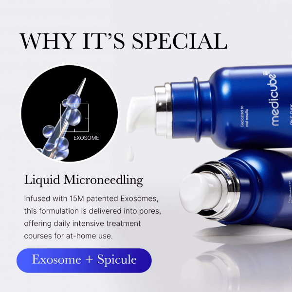 One Day Exosome Shot Pore Ampoule 2000-Serum With Micro-Needles 30ml | MEDICUBE