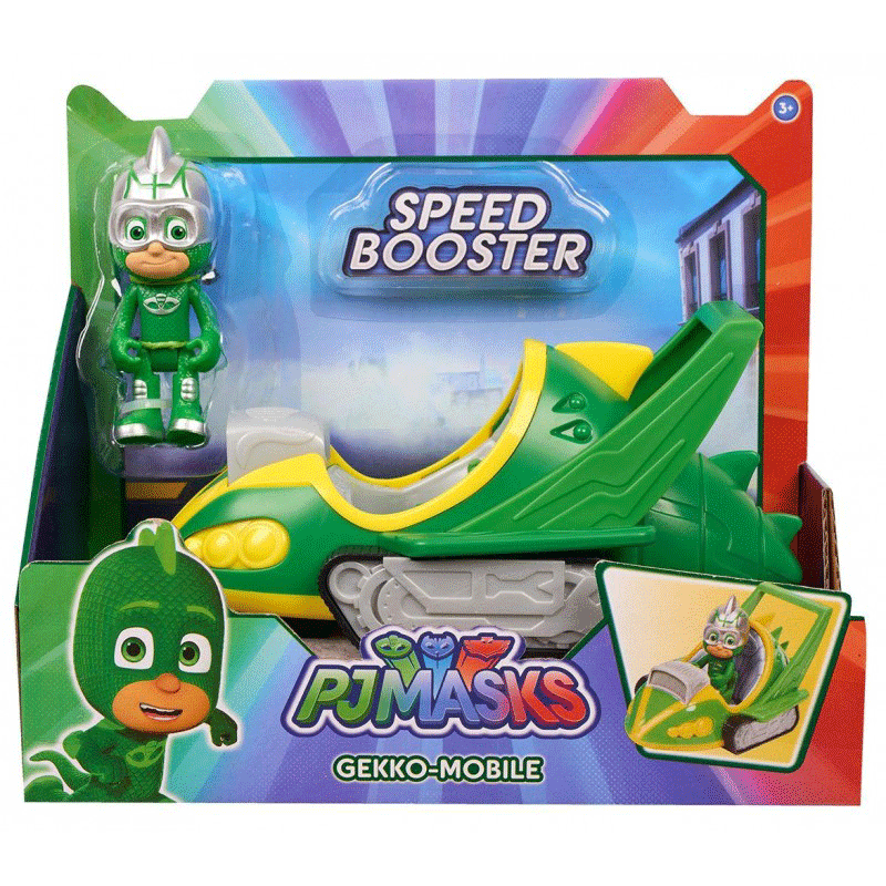 GIOCHI PREZIOSI PJ Masks – Πιτζαμοήρωες Οχήματα Speed Buster Με Φιγούρα Gekko – Mobile PJM60200 / PJM60100