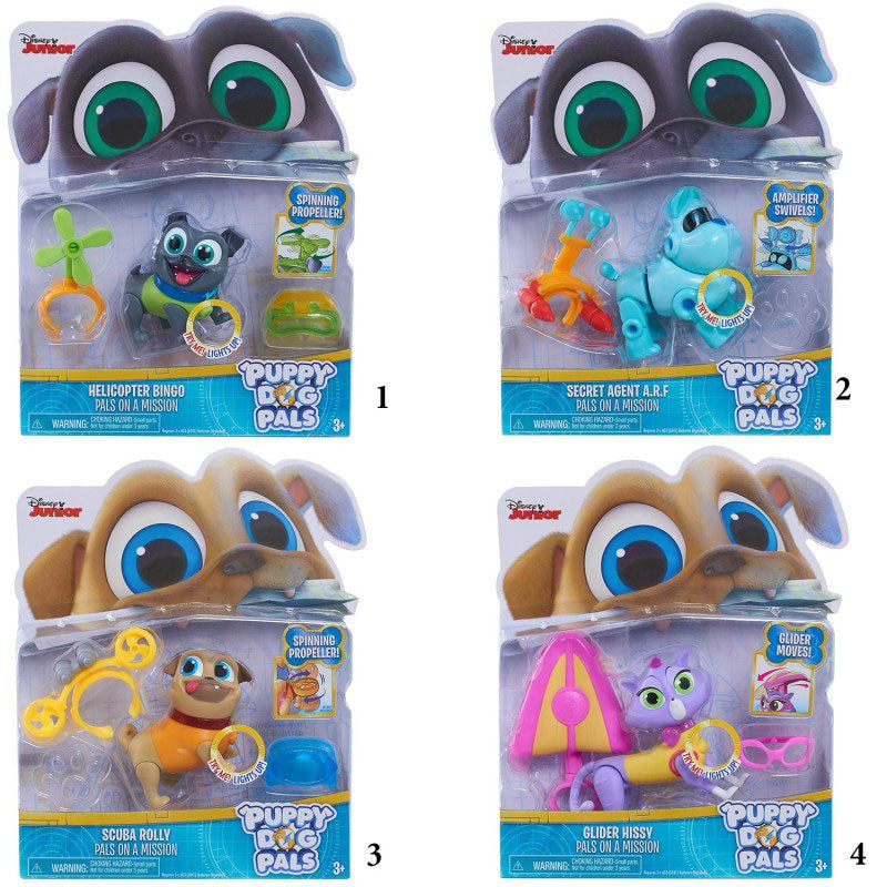 GIOCHI PREZIOSI Puppy Dog Pals Κουταβοφιλαράκια Φιγούρες Που Φωτίζουν Σε Αποστολή – 4 Σχέδια PUY05000