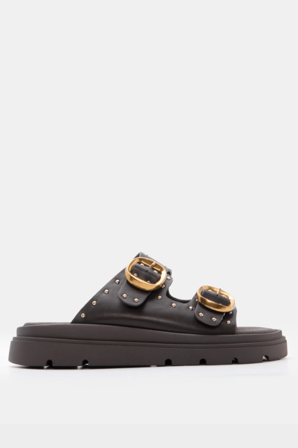 Παντόφλα Nova Flatform Τρουκς Μαύρη