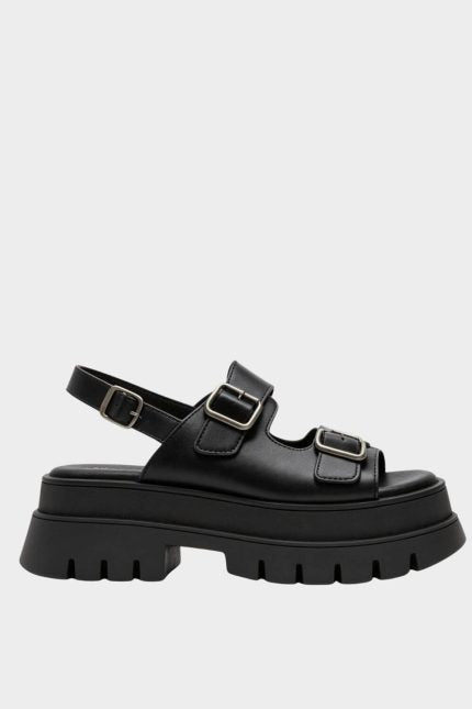 Πέδιλο Kaia Flatform Μαύρο