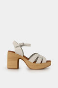 Πέδιλο Zozef λουριά off white