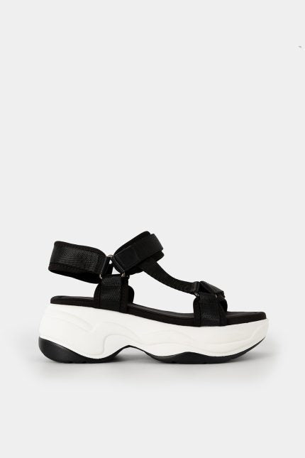 Πέδιλο Flatform Marian μαύρο