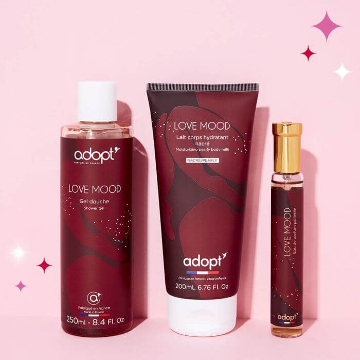 Love Mood Gift Box Eau De Parfum - Shower Gel - Body Milk | Adopt
