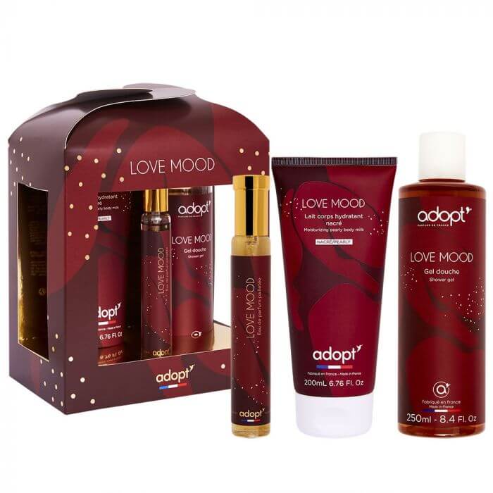 Love Mood Gift Box Eau De Parfum - Shower Gel - Body Milk | Adopt