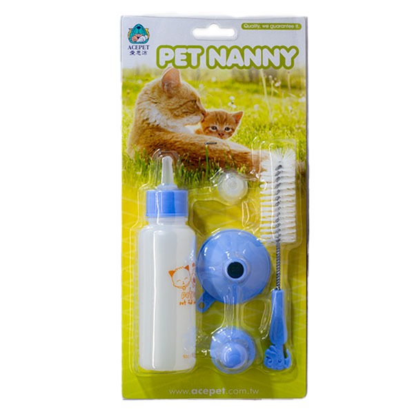 Pet Nanny - Σετ Μπιμπερό Μικρών Ζώων 90ml - Μπλε