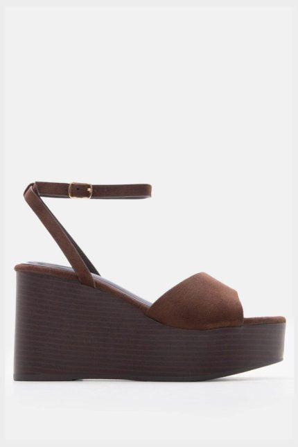 Πλατφόρμα Dison Suede Καφέ