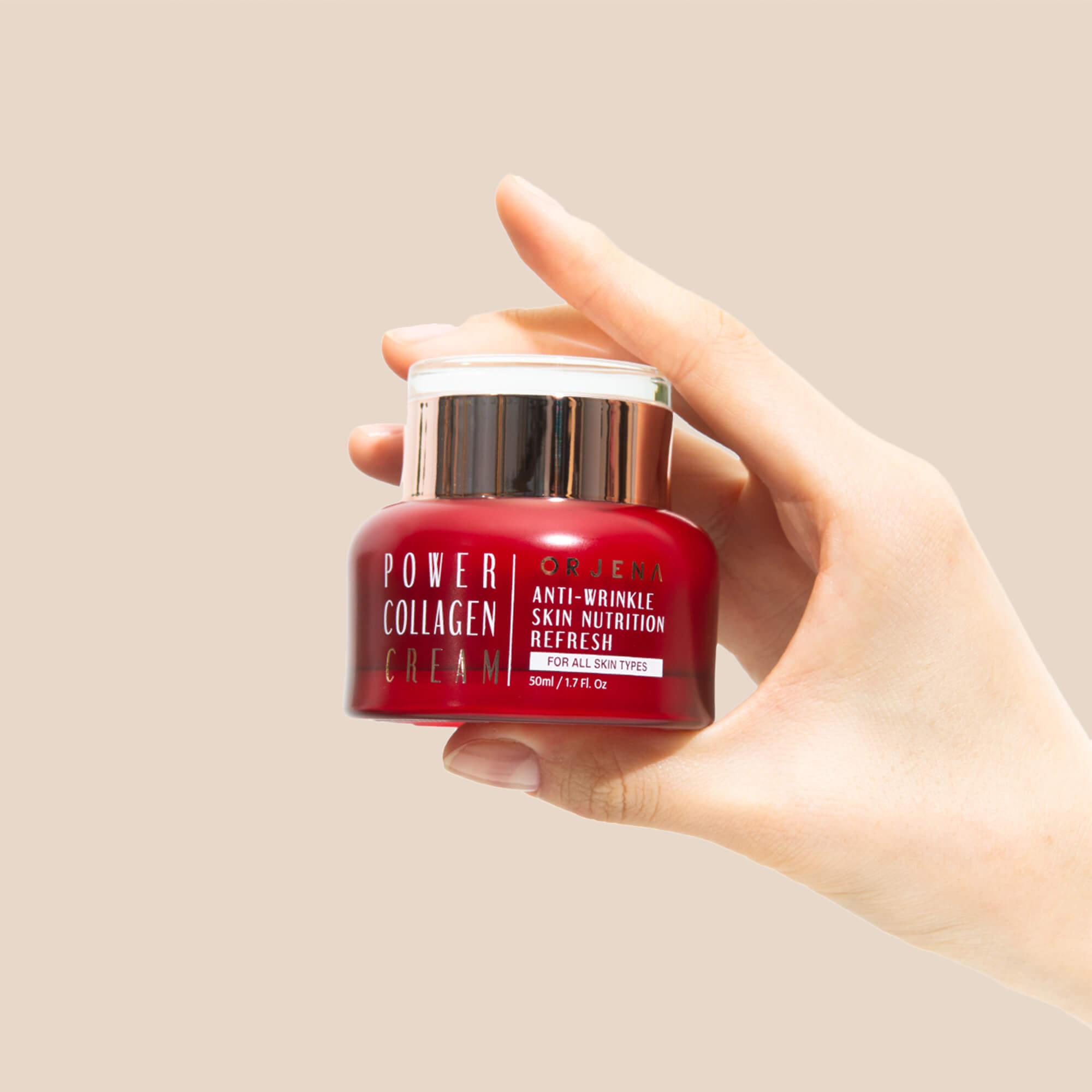 Power Collagen Face Cream 50ml Ενυδατική και Αντιγηραντική Κρέμα Προσώπου| Orjena