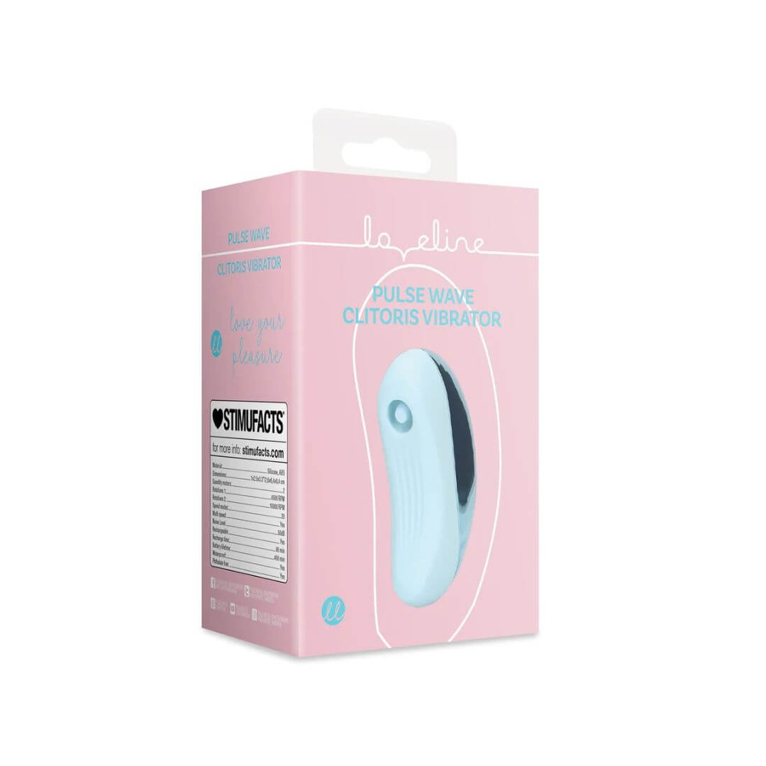 Pulse Wave Clitoris Vibrator Arctic Blue | Shots