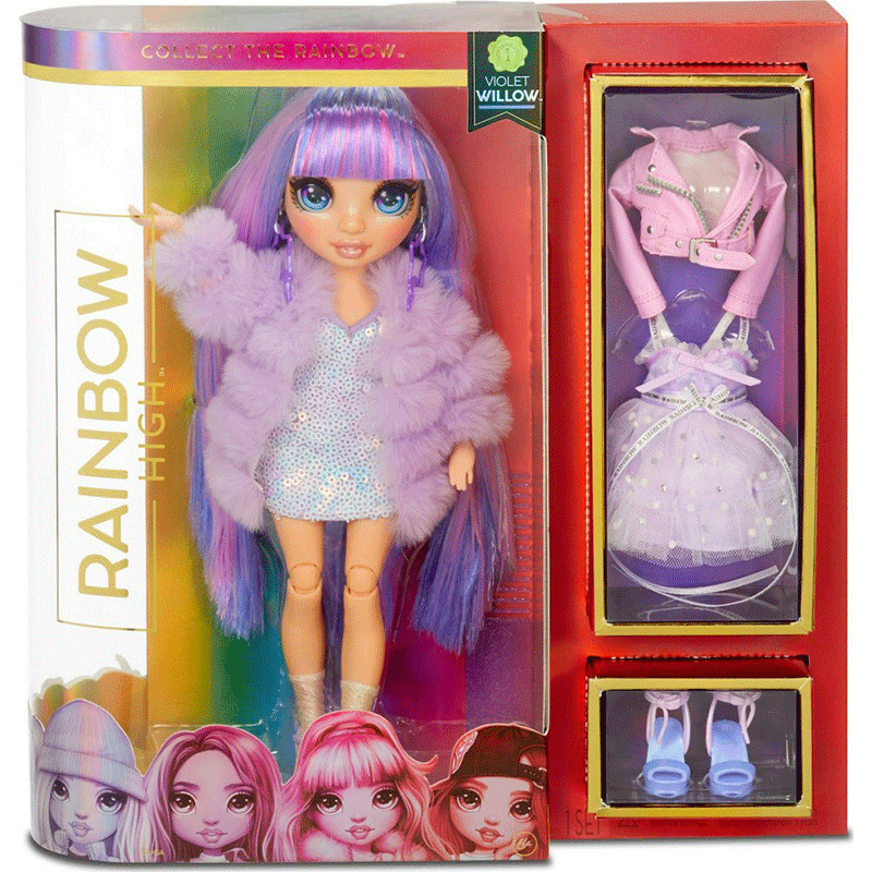 Rainbow High Κούκλα Μωβ Giochi Preziozi (RAB04000)