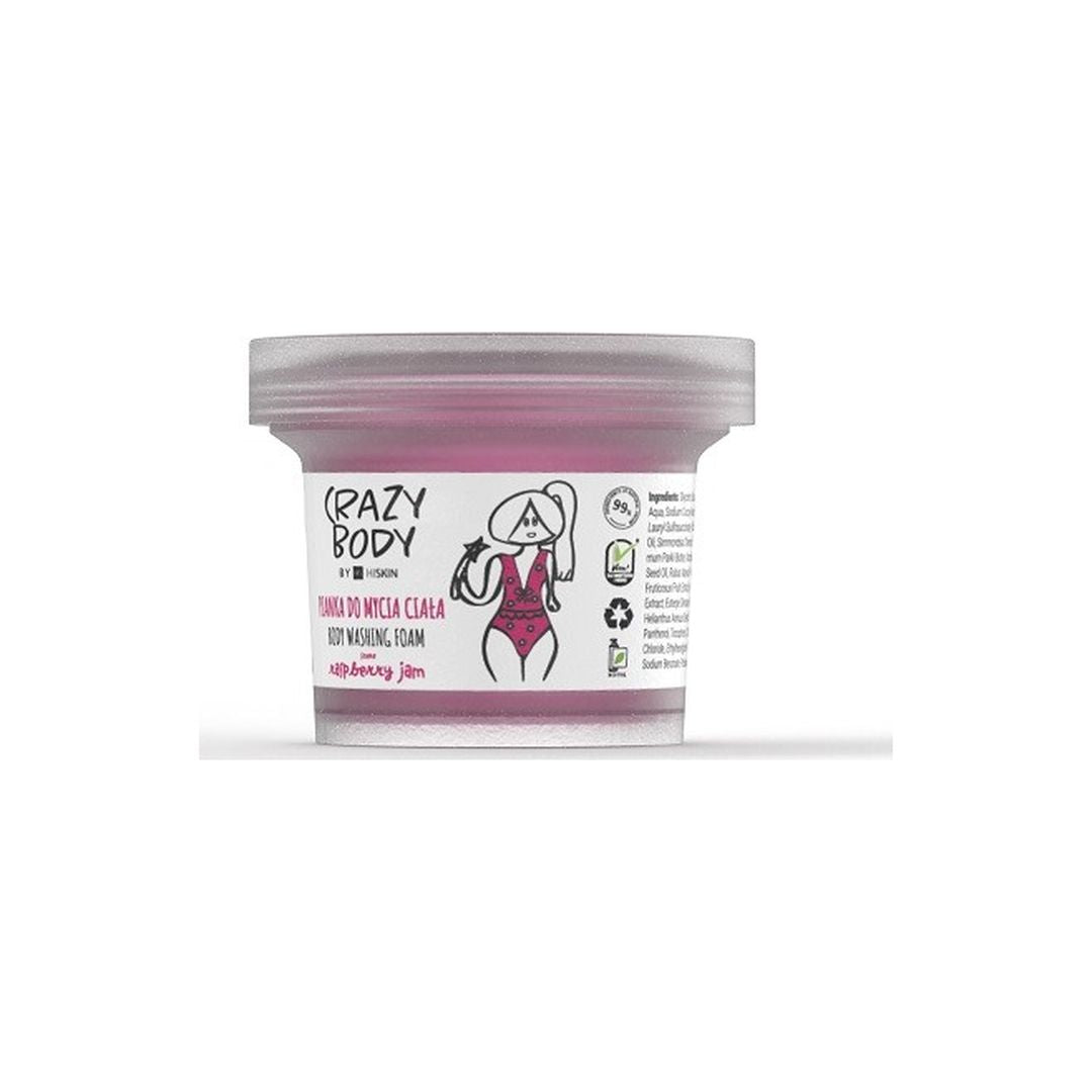 HiSkin | Crazy Body Body Washing Foam 'Raspberry Jam' 200ml | HCBBWFRJ