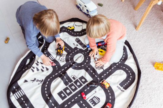 Play and Go Στρώμα παιχνιδιού - τσάντα 2 σε 1 Roadmap PG799729