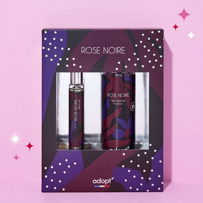 Rose Noire Gift Box Eau De Parfum 30ml - Shower Gel | Adopt