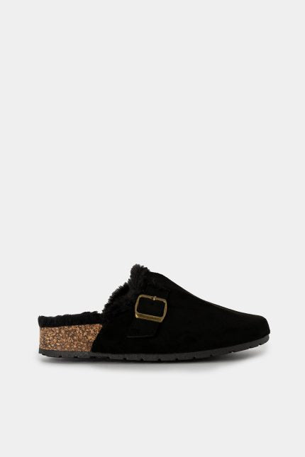 Σαμπό Calen suede μαύρο