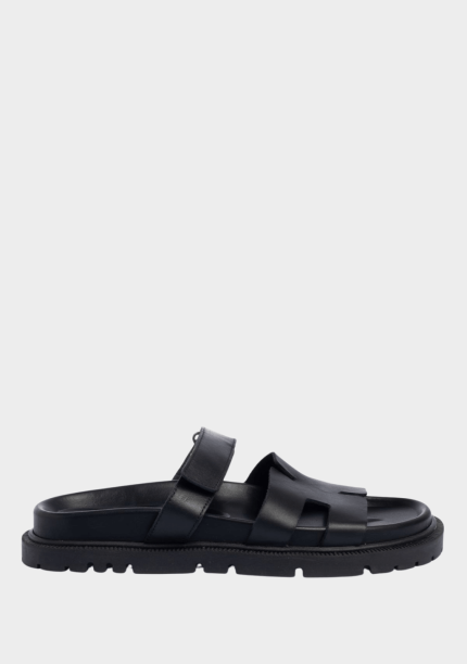 Sante D2D Παντόφλα Flatform Μαύρη