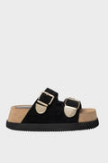 Sante D2D Flatform Παντόφλα Μαύρο