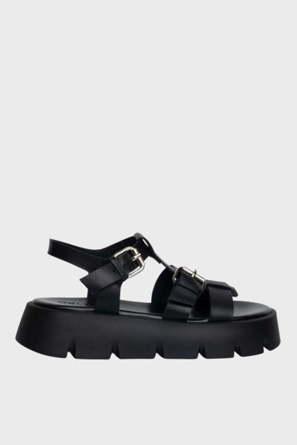 Sante D2D Πέδιλο Flatform Τόκες Μαύρο