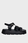 Sante D2D Πέδιλο Flatform Τόκες Μαύρο