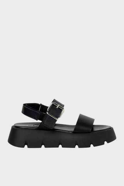 Sante D2D Πέδιλο Flatform Velcro Μαύρο