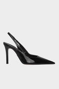Sante Slingback Γόβα Λουστρίνι Μαύρο