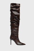 Sante Μπότα Over The Knee Καφέ