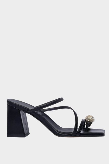 Sante Mule Δαχτυλίδι Strass Μαύρο