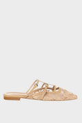 Sante Mule Flats Δαντέλα μπεζ