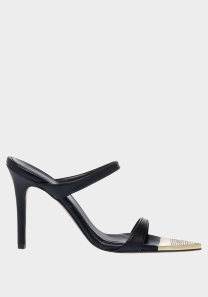 Sante Μule Μυτερό Strass Μαύρο