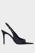 Sante Peep-Toe Μυτερό Μαύρο