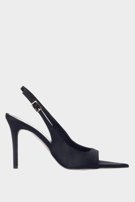 Sante Peep-Toe Μυτερό Μαύρο