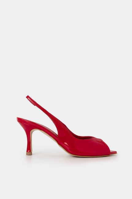 Sante Peep-Toe Κόκκινο