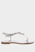 Sante Σανδάλι Flat Crystal Ασημί
