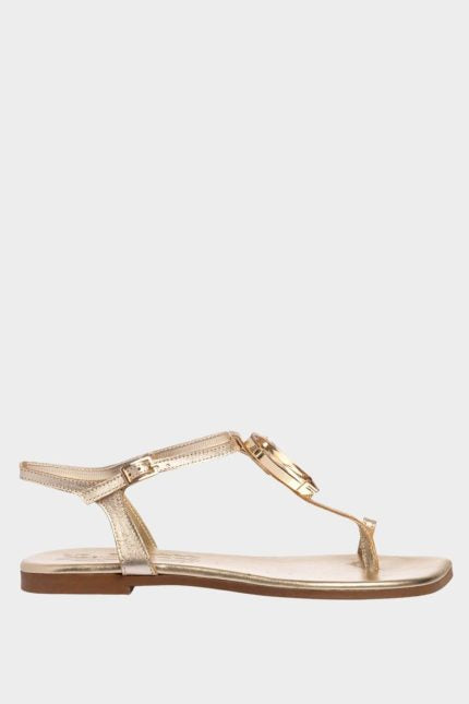 Sante Σανδάλι Flat Crystal Χρυσό