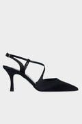 Sante Γόβα Slingback Μαύρο
