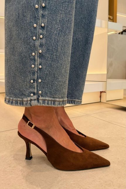 Sante Γόβα Suede Caramel