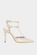 Sante γόβα λουστρίνι off white
