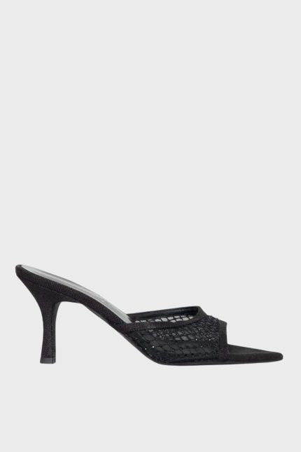 Sante Mule Strass μυτερό Μαύρο