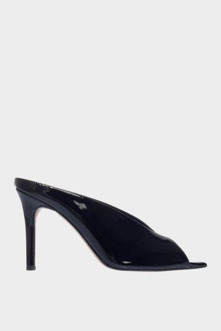 Sante Mules Peep-Toe Μαύρο